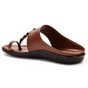 Tan Classic Kolhapuri Slippers Slip On Sandals For Men - Greentech