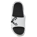 White Black Casual Deer Flip Flops Slippers For Men - Greentech