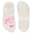 White Casual Charms Clogs For Women - Greentech