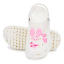 White Casual Charms Clogs For Women - Greentech