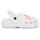 White Casual Charms Clogs For Women - Greentech