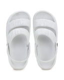 White Casual Clogs Sandals For Women - Greentech