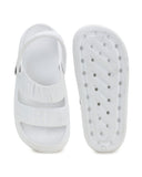 White Casual Clogs Sandals For Women - Greentech