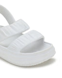 White Casual Clogs Sandals For Women - Greentech