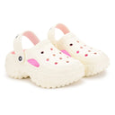 White Casual Groovz Clogs For Women - Greentech