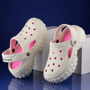 White Casual Groovz Clogs For Women - Greentech
