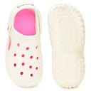 White Casual Groovz Clogs For Women - Greentech