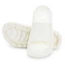 White Casual High Ankle Platform Flip Flops Slippers For Women - Greentech