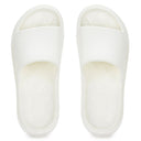 White Casual High Ankle Platform Flip Flops Slippers For Women - Greentech