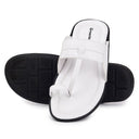 White Kolhapuri Slippers Slip On Sandals For Men - Greentech