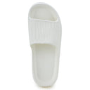 White Solid Casual Flip Flops Sliders For Men - Greentech