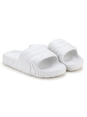 White Solid Casual Flip Flops Sliders For Men - Greentech