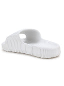 White Solid Casual Flip Flops Sliders For Men - Greentech