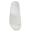 White Solid Casual Flip Flops Sliders For Men - Greentech