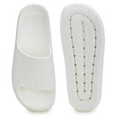 White Solid Casual Flip Flops Sliders For Men - Greentech