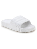 White Solid Casual Flip Flops Sliders For Men - Greentech