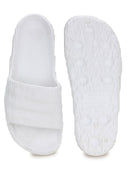 White Solid Casual Flip Flops Sliders For Men - Greentech