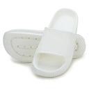White Solid Casual Flip Flops Sliders For Men - Greentech