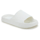 White Solid Casual Flip Flops Sliders For Men - Greentech